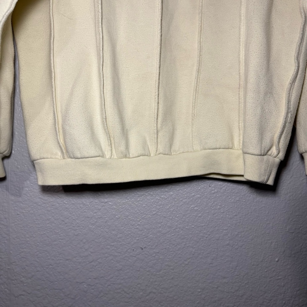 White Fox Cream Hoodie | Size S/M | Oversized Fit - Picture 4 of 5